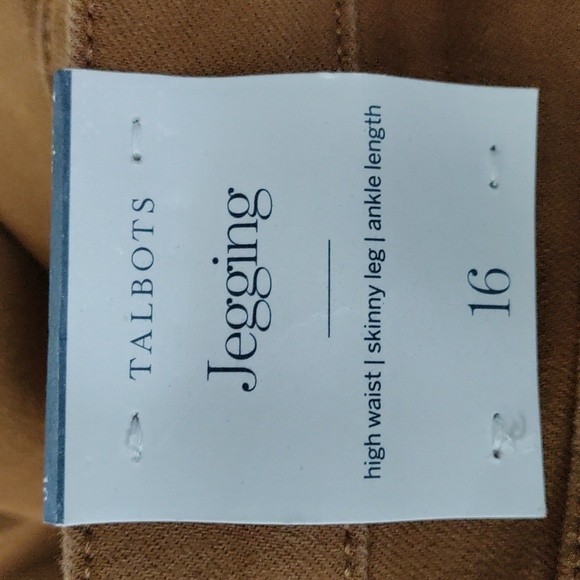 12124 Talbots rusty brown high waist jeggings 16 NWT - Picture 11 of 13
